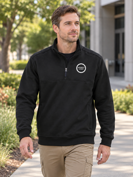 Fleece Job Shirt — Black lifestyle view