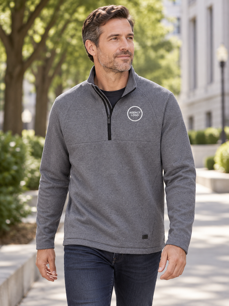 Transition Quarter Zip — Slate Gray lifestyle view
