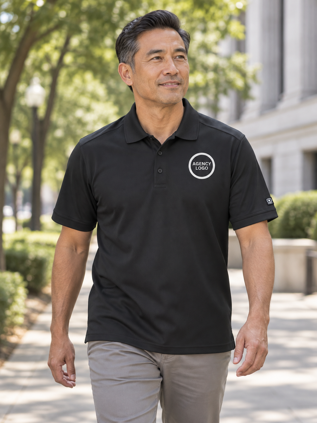 - Caliber2.0 Polo — Black lifestyle view