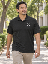 Motion Polo — Black lifestyle view