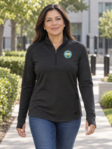 DCSA - Ladies Motion 1/4-Zip — Black lifestyle view