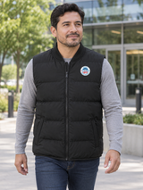 OHS Seal - Agency Puffer Vest — Black lifestyle view