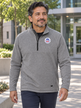 OHS Seal Transition Quarter Zip — Slate Gray lifestyle view