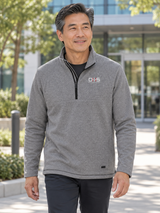 OHS Logo Transition Quarter Zip — Slate Gray lifestyle view