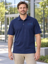 OHS Logo - Nike Dri-FIT Classic Polo — Navy Blue lifestyle view