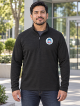 OHS Seal -Motion 1/4-Zip — Black lifestyle view