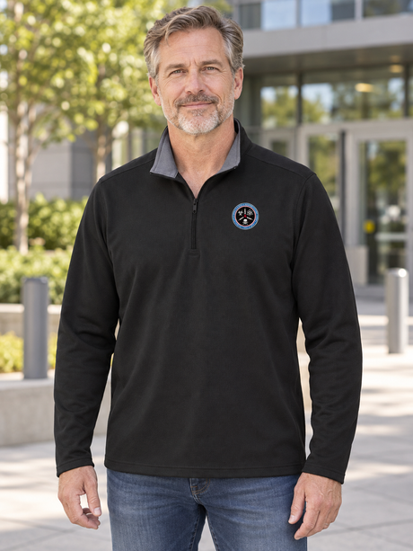 CWMD 1/4 Zip Men's Dri Fit — Black lifestyle view