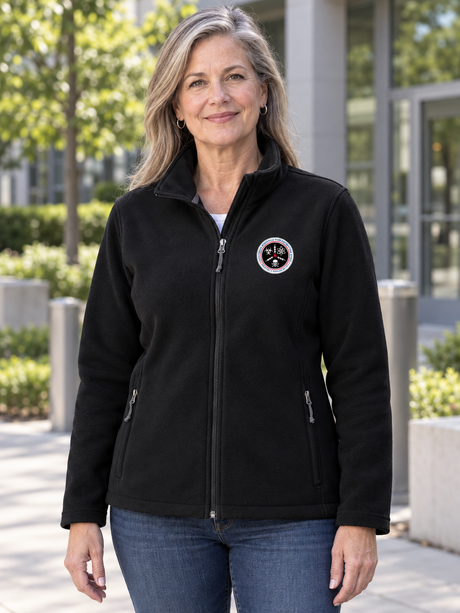 CWMD MIDWEIGHT Women's Microfleece — Black lifestyle view