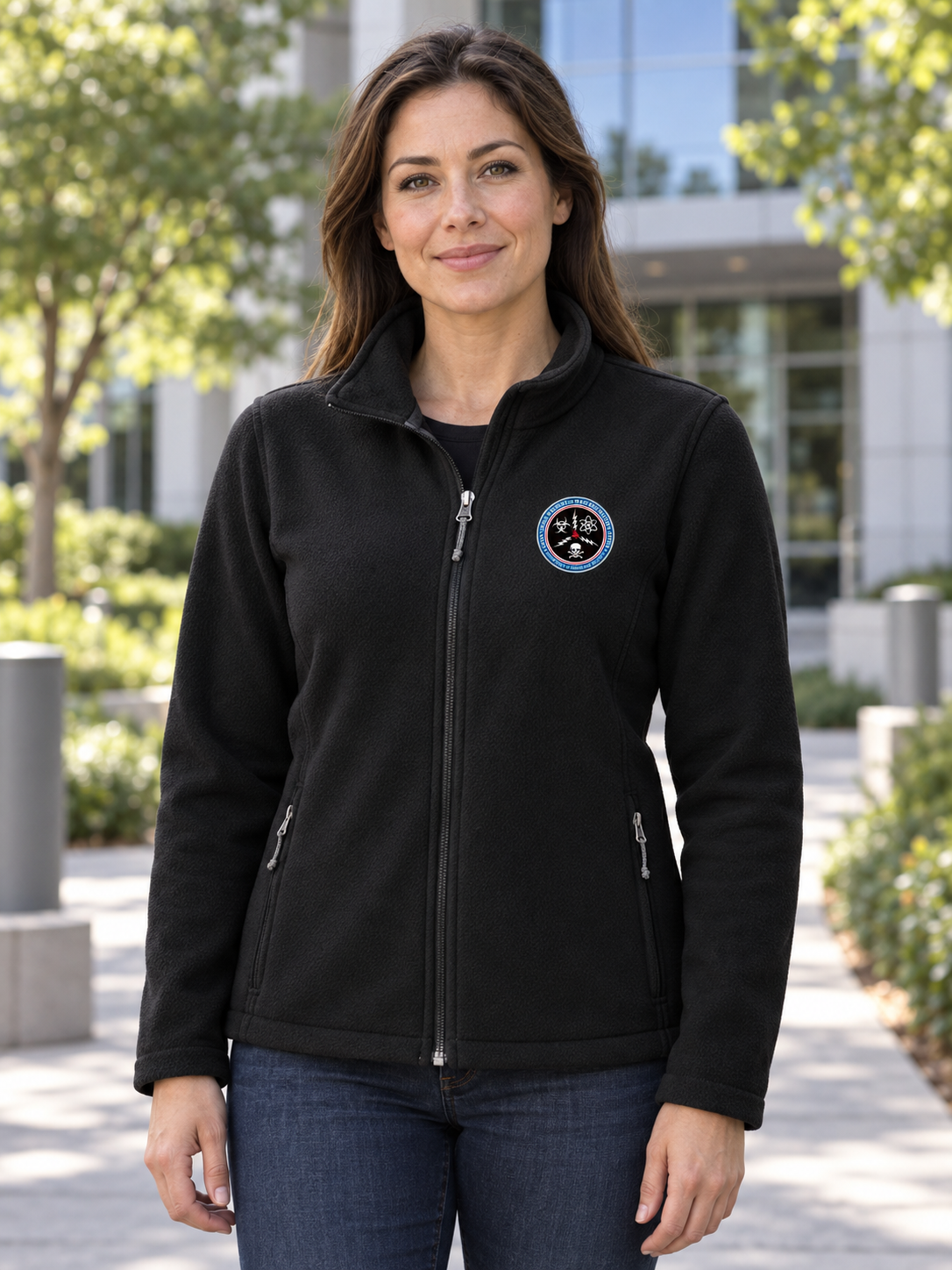 CWMD MIDWEIGHT Women's Microfleece — Black lifestyle view