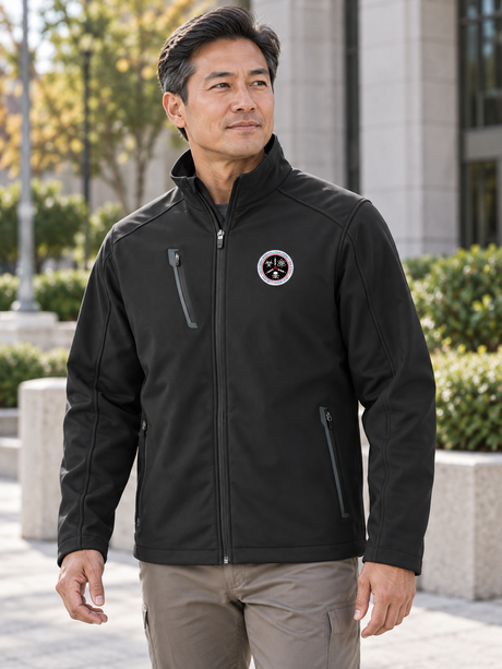CWMD Men's Tactical Soft Shell — Black lifestyle view