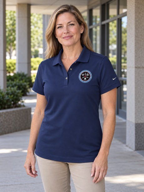 CWMD Nike Ladies Dri-FIT Classic Polo — Navy Blue lifestyle view