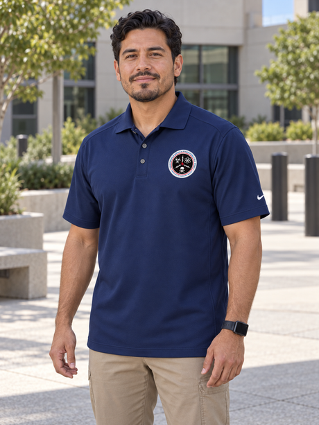 CWMD Nike Dri-FIT Classic Polo — Navy Blue lifestyle view
