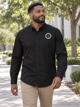 CWMD Men's Executive Agency Long Sleeve — Black lifestyle view