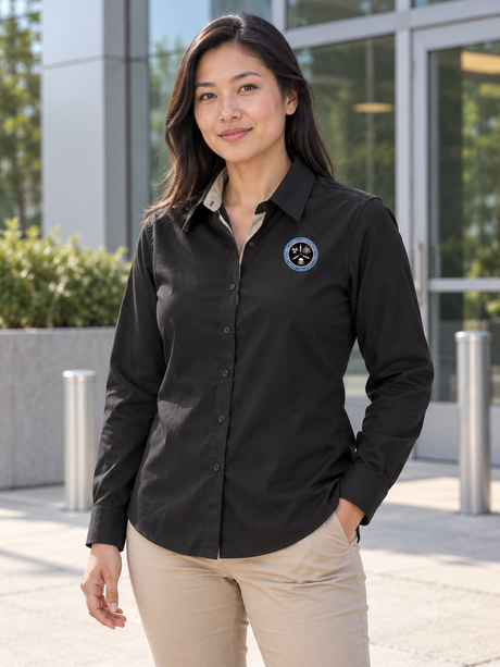 CWMD Women's Executive Agency Long Sleeve — Black lifestyle view