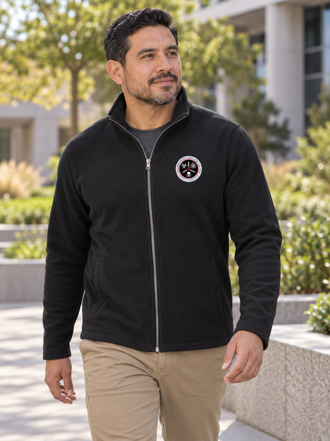 CWMD LIGHTWEIGHT Men's Microfleece — Black lifestyle view