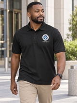 FPS Men's Polo — Black lifestyle view