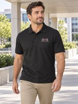 OHS Men's Polo — Black lifestyle view