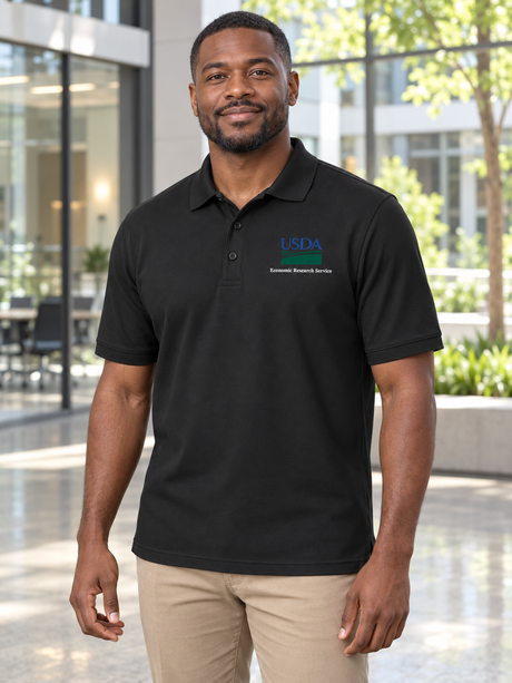 ERS Men's Polo — Black lifestyle view