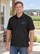 FSA Men's Polo — Black lifestyle view