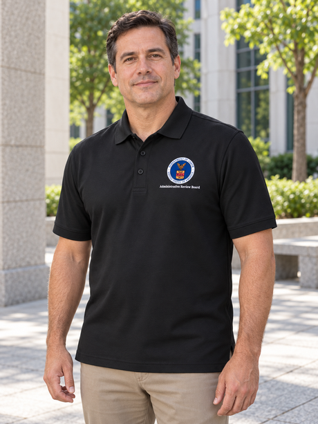 ARB Men's Polo — Black lifestyle view
