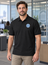 OCC Men's Polo — Black lifestyle view