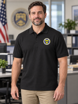 TIGTA Men's Polo — Black lifestyle view