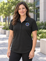 Department of Labor Women's Polo — Black lifestyle view