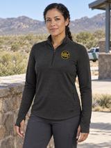 USBP Women's Motion 1/4 Zip — Black lifestyle product photograph