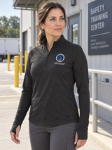 OSHA Women's Motion 1/4 Zip — Black lifestyle product photograph