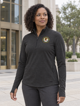 Department of Justice Women's Motion 1/4 Zip — Black lifestyle product photograph