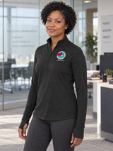 DEA Women's Motion 1/4 Zip — Black lifestyle product photograph