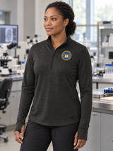 ATF Women's Motion 1/4 Zip — Black lifestyle product photograph