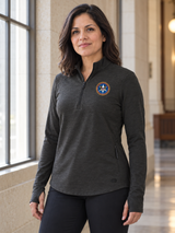 USMS Women's Motion 1/4 Zip — Black lifestyle product photograph