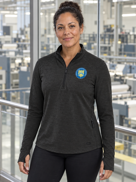 BEP Women's Motion 1/4 Zip — Black lifestyle product photograph
