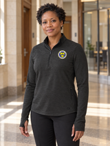 TIGTA Women's Motion 1/4 Zip — Black lifestyle product photograph