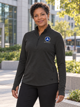 OST Women's Motion 1/4 Zip — Black lifestyle product photograph