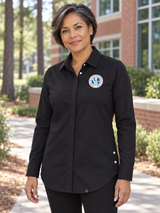 FLETC Women's Commuter Shirt — Black lifestyle product photograph