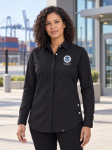 HSI Women's Commuter Shirt — Black lifestyle product photograph
