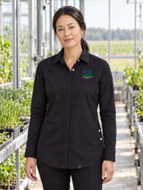 ARS Women's Commuter Shirt — Black lifestyle product photograph