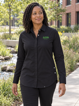 EPA by Office Women's Commuter Shirt — Black lifestyle product photograph