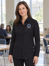 EBSA Women's Commuter Shirt — Black lifestyle product photograph