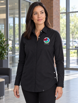 DEA Women's Commuter Shirt — Black lifestyle product photograph