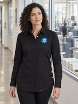 BEP Women's Commuter Shirt — Black lifestyle product photograph