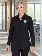 OCC Women's Commuter Shirt — Black lifestyle product photograph