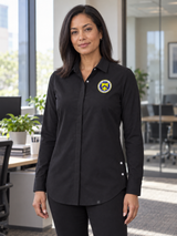 TIGTA Women's Commuter Shirt — Black lifestyle product photograph