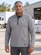 FEMA Men's Transition Quarter Zip — Light Gray lifestyle product photograph