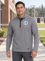 FLETC Men's Transition Quarter Zip — Light Gray lifestyle product photograph