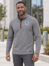 FPS Men's Transition Quarter Zip — Light Gray lifestyle product photograph