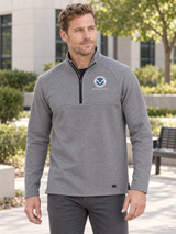 MGMT  Men's Transition Quarter Zip — Light Gray lifestyle product photograph