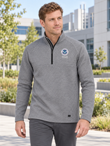 S&T Men's Transition Quarter Zip — Light Gray lifestyle product photograph